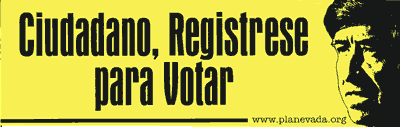 Chavez Registration Bumper Sticker