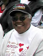 An ALLERT volunteer attends a door-knocking training session